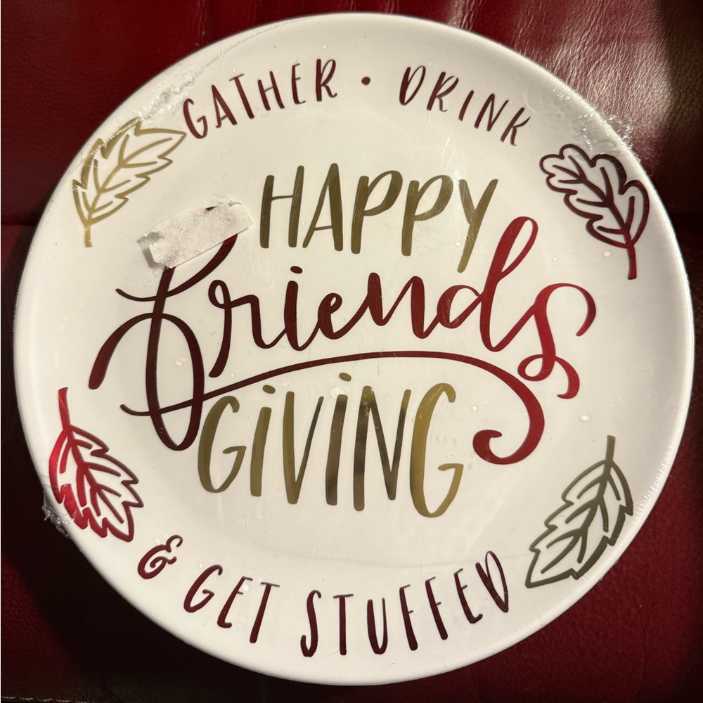 New 8 piece plastic thanksgiving plates